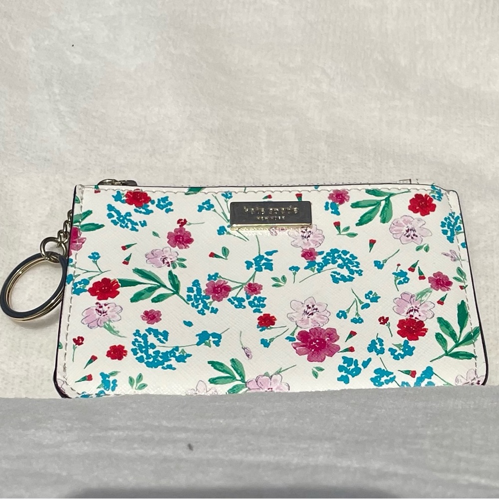 Kate Spade Gardner Street Greenhouse Bitsy Wallet | Floral Zip Card Case